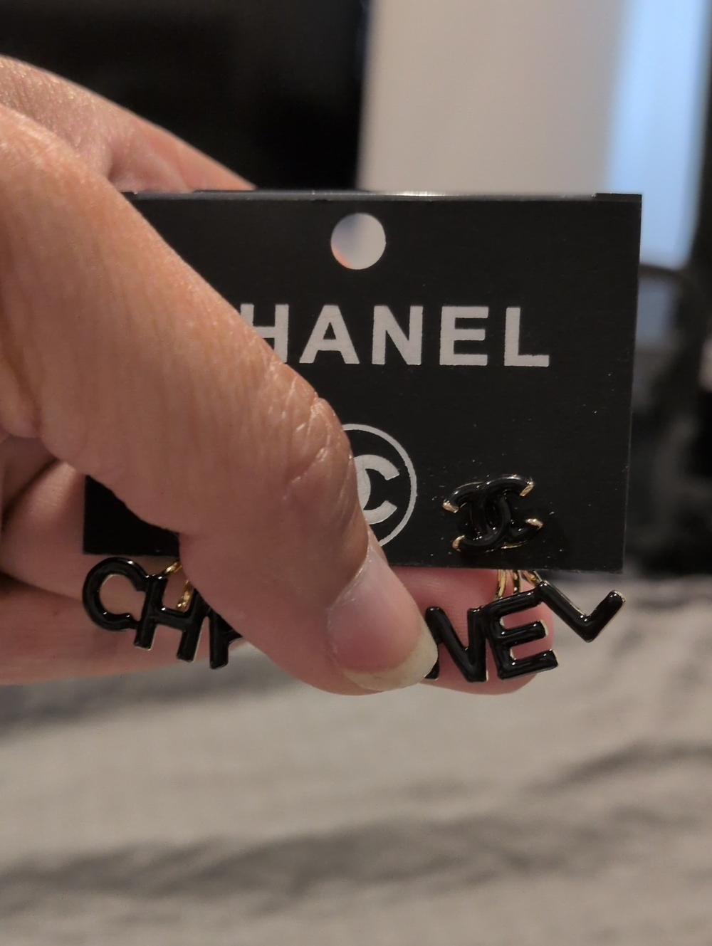 FASION BLACK EARNINGS WEAR TWO WAYS